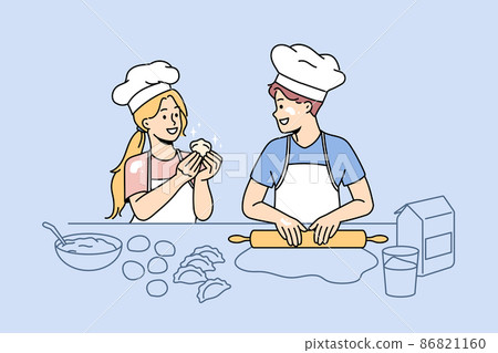 Baking and leisure fun concept Baking and leisure fun concept 86821160