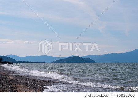 Oki Island and Lake Biwa in winter Oki Island and Lake Biwa in winter 86822306