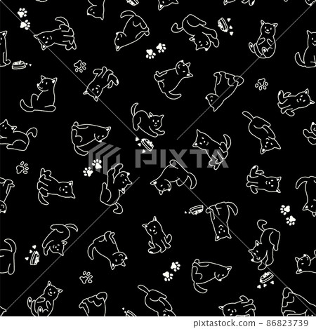 可愛的狗無縫模式, 可愛的狗無縫模式, 86823739