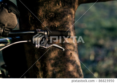 Handlebars of the bicycle 86823950