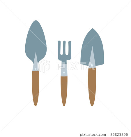 Garden tools vector illustration on white background. Garden tools vector illustration on white background. 86825896