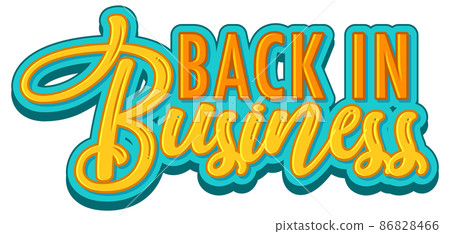 Back In Business typography design Back In Business typography design 86828466