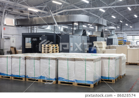 The equipment for a print in modern printing house The equipment for a print in modern printing house 86828574