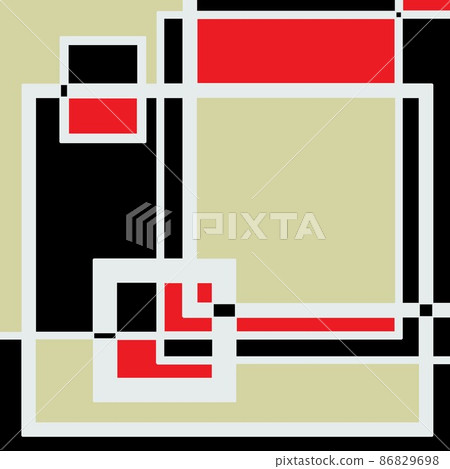 Line art square art 3 Line art square art 3 86829698
