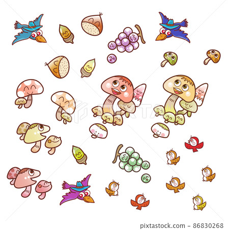 Mushroom, Autumn. Cut, Material 02 86830268