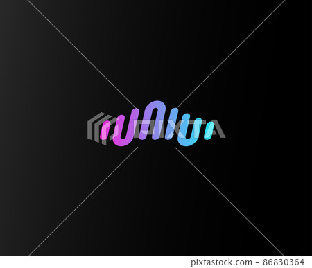 Linear abstract auto logo concept, car audio systems icon, automotive coloring service logo design, vinyl car tuning logotype. Isolated vector emblem Linear abstract auto logo concept, car audio systems icon, automotive coloring service logo design, vinyl car tuning logotype. Isolated vector emblem 86830364