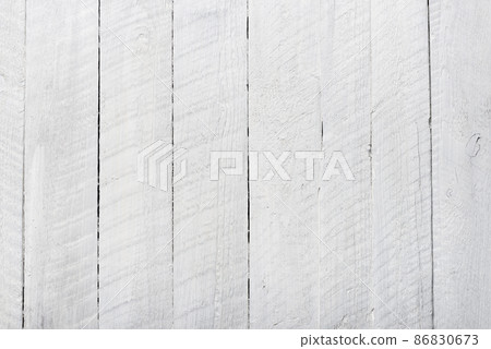 Rough rustic white wooden background top view 86830673