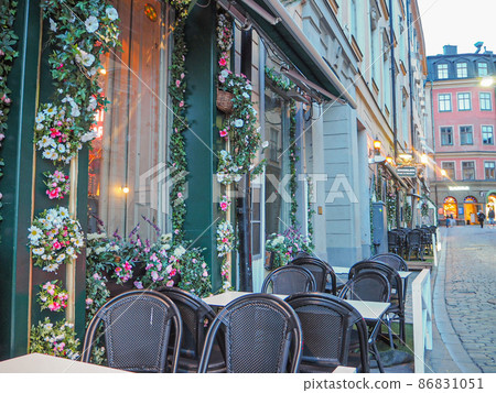 Restaurant area in Stockholm, Sweden Restaurant area in Stockholm, Sweden 86831051