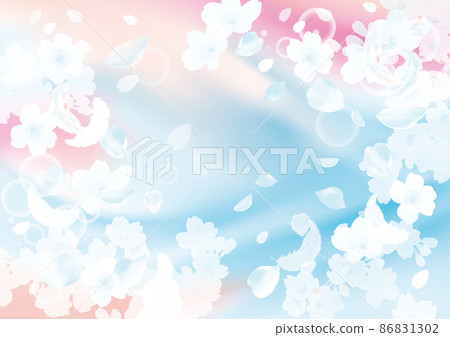 Gorgeous cherry blossom background illustration 86831302
