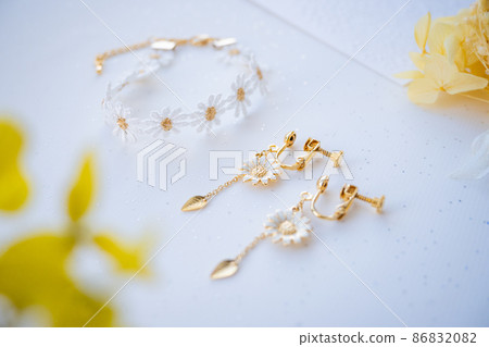 Margaret motif earrings and bracelets present image Margaret motif earrings and bracelets present image 86832082