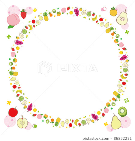Fruit frame round 86832251