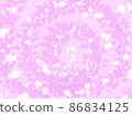 粉紅色背景和閃光漩渦 86834125