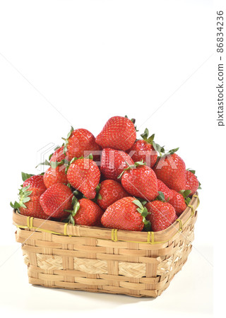 Studio shot of fresh ripe strawberry fruit Studio shot of fresh ripe strawberry fruit 86834236