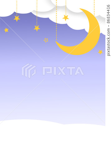 星星搖曳的夜空框架 星星搖曳的夜空框架 86834416