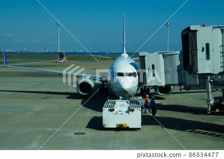 機場飛機,地勤工作者,機場風景 機場飛機,地勤工作者,機場風景 86834477