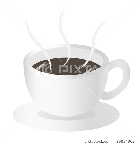 咖啡杯的插圖。中斷圖標。商業場景。 86834902