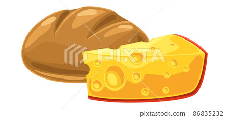 Happy Shavuot illustration. Holiday background with Jewish traditional food. Happy Shavuot illustration. Holiday background with Jewish traditional food. 86835232