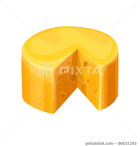 Cheese block slice head with holes, triangle cut Cheese block slice head with holes, triangle cut 86835293