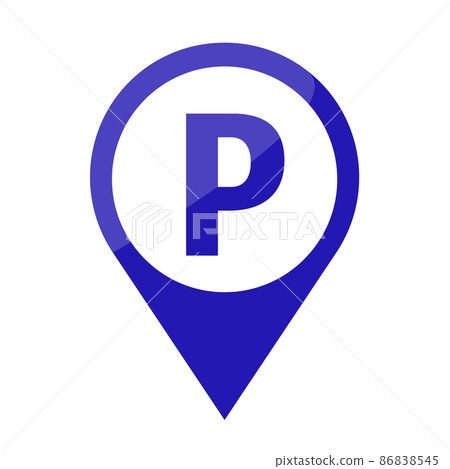 停車標誌地圖別針 86838545