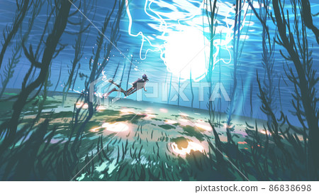 Discover the strange sphere underwater 86838698