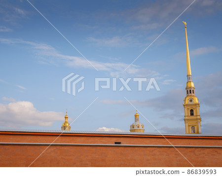 Peter-Pavel's Fortress in St. Petersburg Russia Peter-Pavel's Fortress in St. Petersburg Russia 86839593