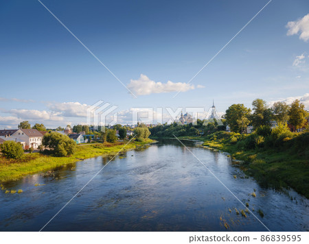 summer travel to Russia, Torzhok city. 86839595