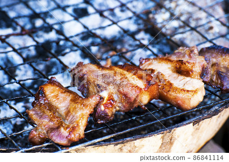Barbecue pork on the grill 86841114