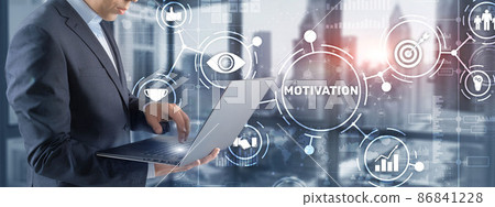 Motivation personality development concept. Achieving any goals 86841228