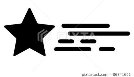 流星剪影圖標 86841691