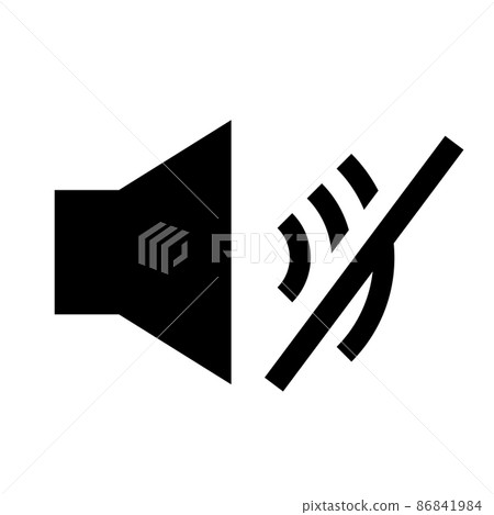 Sound mute icon Sound mute icon 86841984