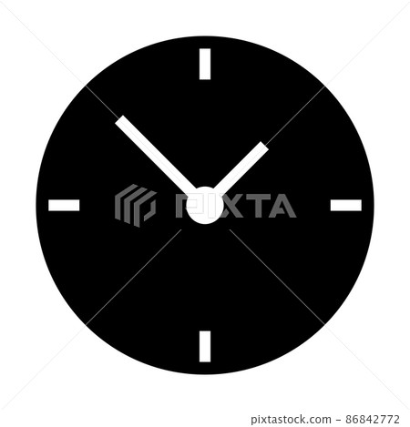 Clock icon. Silhouette of time. Clock icon. Silhouette of time. 86842772