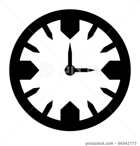 Clock icon with a profound feeling Clock icon with a profound feeling 86842773