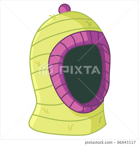 Trandy knitted balaclava hat, warm head accessory Trandy knitted balaclava hat, warm head accessory 86843117