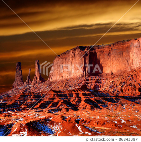 Sunset Arizona Monument Valley Sunset Arizona Monument Valley 86843387