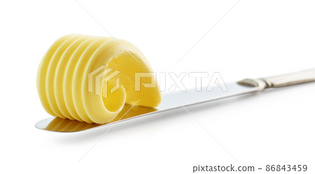 curl of fresh butter 86843459