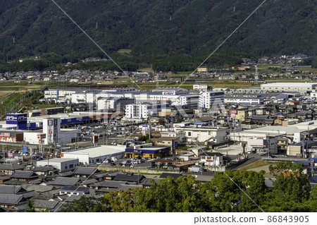 三重縣伊賀市大田町方向伊賀上野街景 86843905