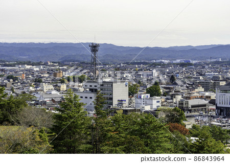 三重縣伊賀市上野之內方向伊賀上野街景 86843964