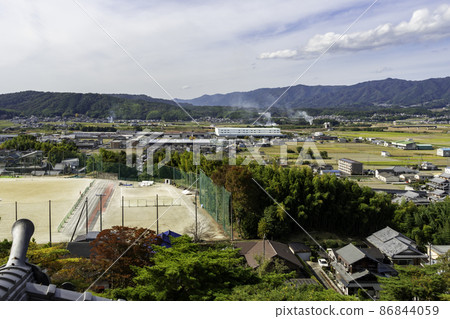 Townscape of Iga Ueno, towards Kizugawa, Iga City, Mie Prefecture Townscape of Iga Ueno, towards Kizugawa, Iga City, Mie Prefecture 86844059
