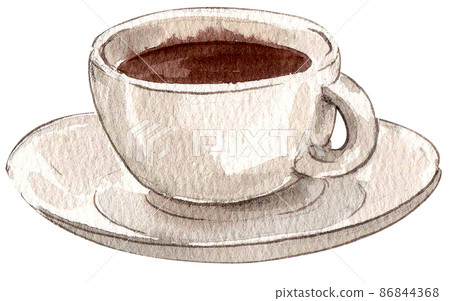 Specialty breakfast food watercolor icon set 86844368