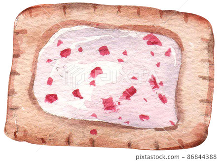 Specialty breakfast food watercolor icon set Specialty breakfast food watercolor icon set 86844388