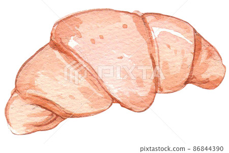 Specialty breakfast food watercolor icon set 86844390