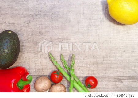 Freshly picked vegetables 86845483
