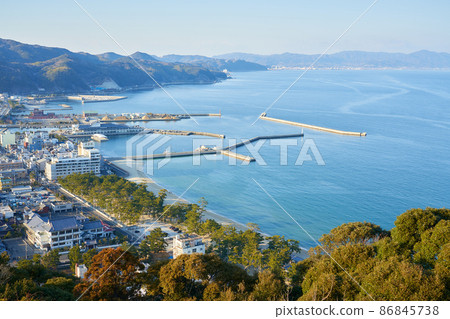 View from Sumoto Castle Ruins, Awaji Island, Hyogo Prefecture 86845738