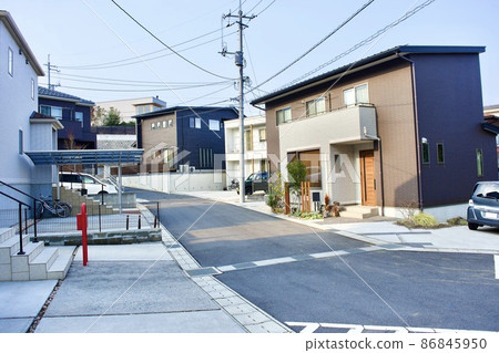 新建住宅小區入口的風景 86845950