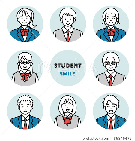 Various student icon sets Various student icon sets 86846475