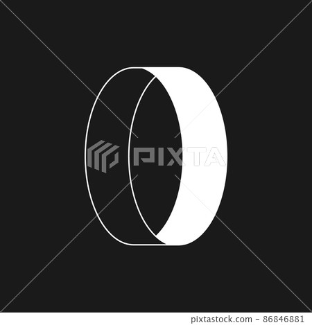 Retrowave aesthetics, ellipse portal with optical illusion. Synthwave black and white circle shape 1980s style. Retrowave design element for poster, banner, etc. Vector Retrowave aesthetics, ellipse portal with optical illusion. Synthwave black and white circle shape 1980s style. Retrowave design element for poster, banner, etc. Vector 86846881