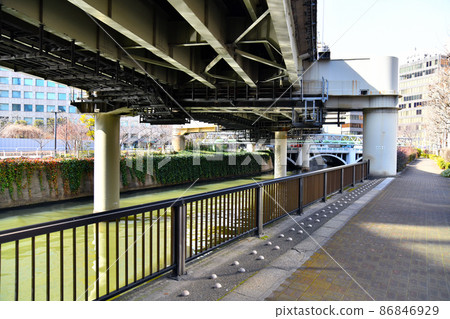 從下游看錦橋/日本橋河地區（東京都千代田區）[2022.2] 86846929
