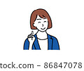 Smiling business woman 86847078