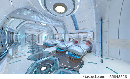 Hospital room in the spacecraft Hospital room in the spacecraft 86848828