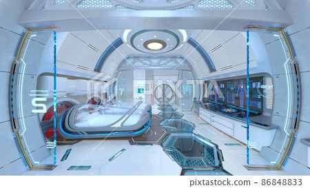 Hospital room in the spacecraft 86848833